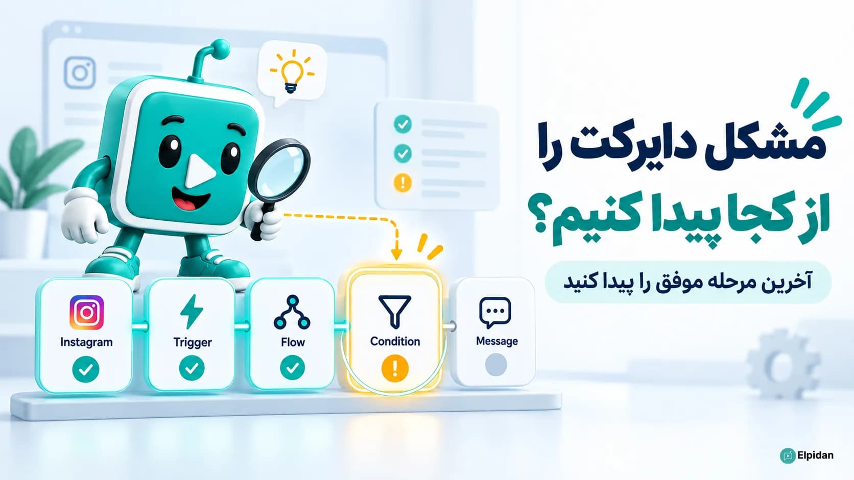 تشخیص مرحله ایجاد مشکل در اجرای دایرکت هوشمند اینستاگرام